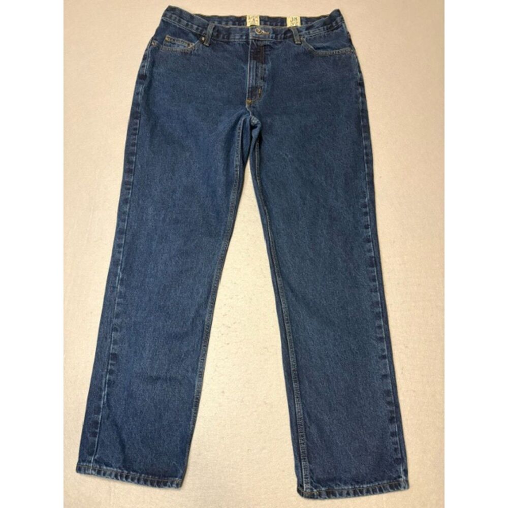Red Head Brand Mens Jeans 38x32 Straight Leg Heavyweight Denim Mint Condition